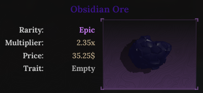 Obsidian Ore