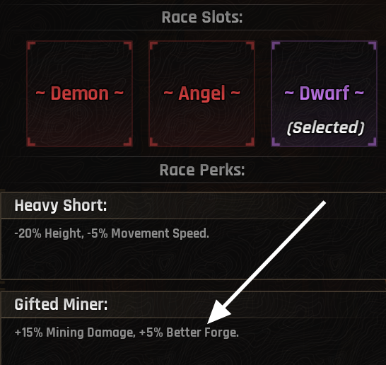 Image Showing Dwarf Race Perks