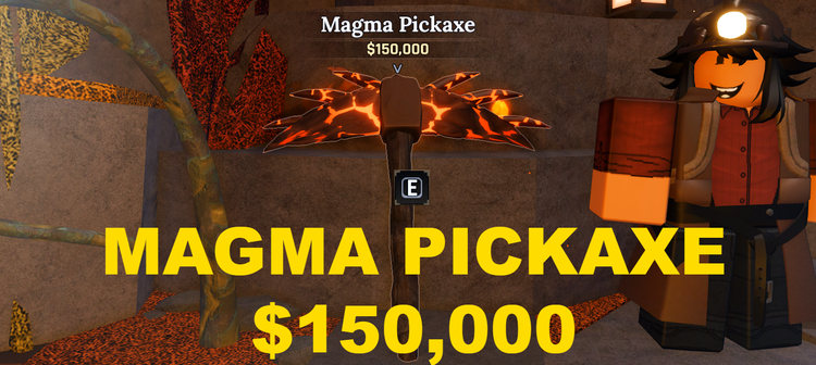 How to get the Magma Pickaxe in The forge Roblox