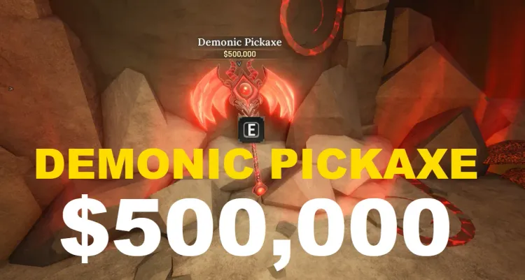 How to get the Demonic Pickaxe in The Forge Roblox