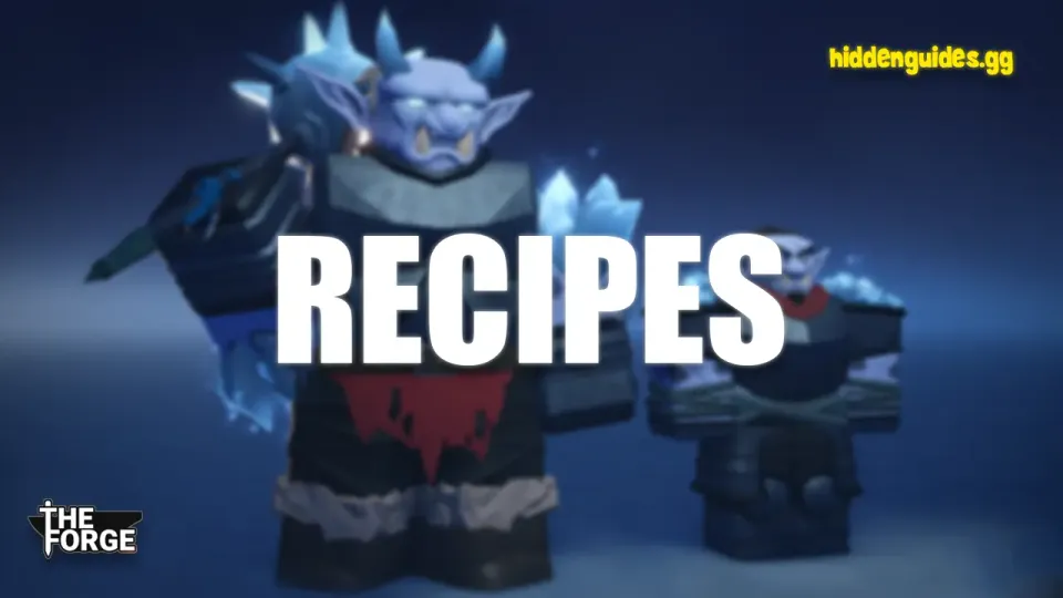 Best Armor Recipes in The Forge Roblox (Mid, Late & End Game Guide)